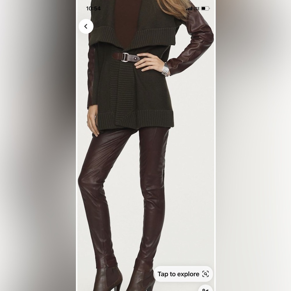 USS 1495 Ralph Lauren black label leather pants​​​​​​​​​​​​​​​​​​​​​​​​​​